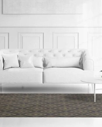 The Goose Eye hand-woven Kelim rug from MAE Artisan Rugs