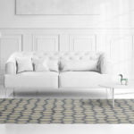 a bedroom with a bed in a room