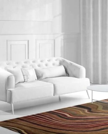 a living room filled with furniture and a large window