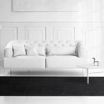 Matt Black Bamboo Silk Rug