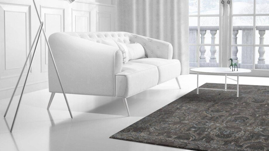 Mae Artisan Rugs | The Asian modern vintage the asian 2351 7 3.00 x 2.50m 2.5m X 3m Mae Rugs Template Side View 2 Recovered