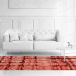 a large bed in a room