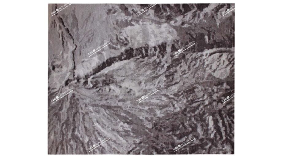 Mae Artisan Rugs | The Mountain art mountain 40149 3.04 x 2.53m 2.5m X 3m Mae Rugs Template Top View