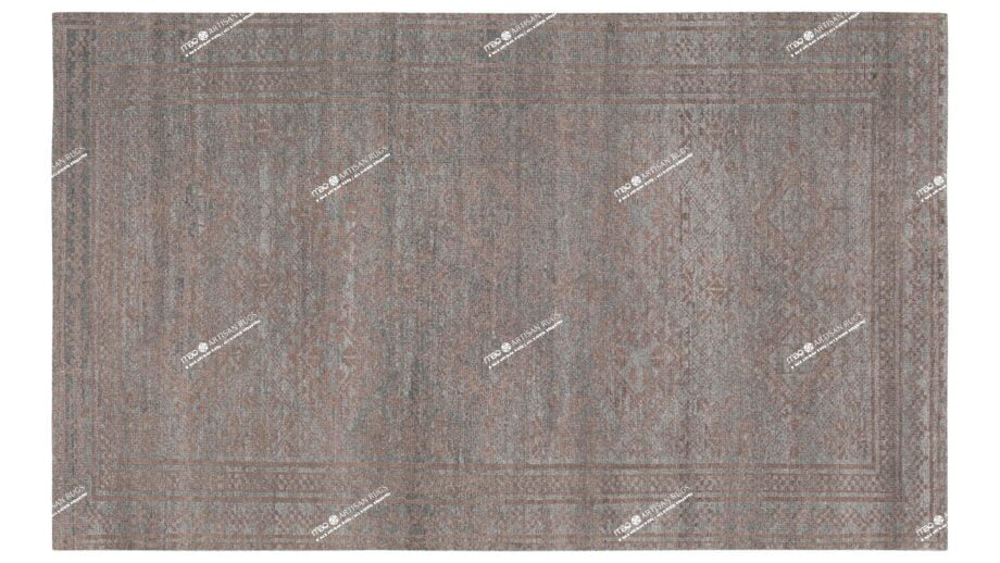 Mae Artisan Rugs | kelvin brown blue 2178 2.72 x 1.79m 2m X 3m Mae Rugs Template Top View