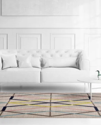a room with a couch and a table