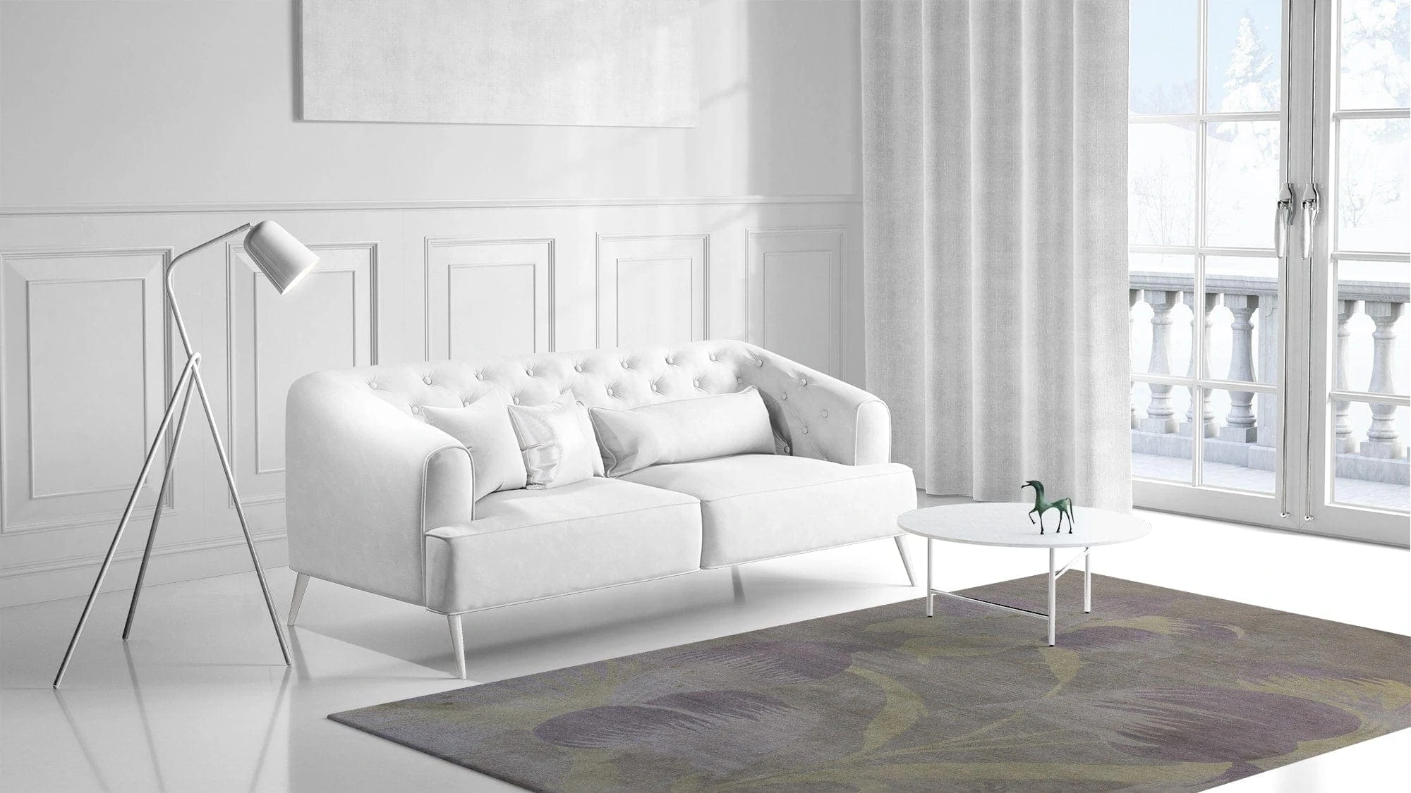 The Lily | Luxury Hand-Made Tibetan Wool Rug - Image 2